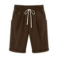 thumbnail image 1 of YABCSAZ Women's Shorts Plus Size Wide Leg Bermuda Shorts Loose Casual Shorts Sweat Athletic Beach Vacation Clothes Cotton Linen Summer Shorts Gym Shorts for Women, 1 of 3