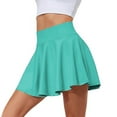 thumbnail image 1 of YABCSAZ Women's Tennis Golf Skirts High Waisted Athletic Skorts Summer Casual Yoga Skirts Solid Color High-Waisted Double-Layer Shorts Y2K Summer Workout Outfits for Running Pickleball, 1 of 1