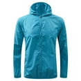 thumbnail image 1 of YABCSAZ Women's Waterproof Raincoat Plus Size Loose Running Lightweight Rain Jacket Zip Hooded Windbreaker with Pockets for Outdoor Mountaineering Suit Thin Breathable Top, 1 of 9