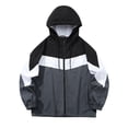 thumbnail image 1 of YABCSAZ Women's Waterproof Raincoat Plus Size Loose Running Lightweight Rain Jacket Zip Hooded Windbreaker with Pockets for Outdoor Mountaineering Suit, 1 of 2
