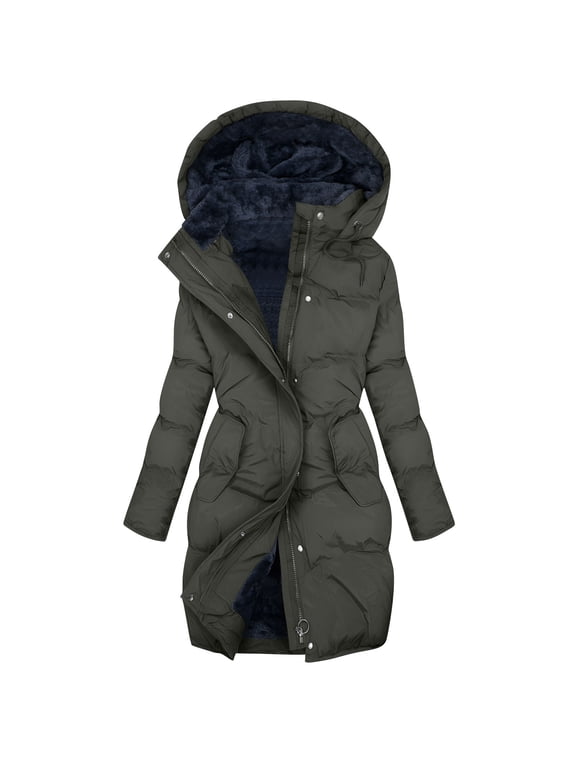 Women's Winter Coat Long Waterproof Parka Warm Snow Jacket Windproof Jacket for Cold Weather with Hood