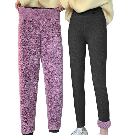 YABCSAZ Women's Winter Warm Fleece Lined Leggings High Waisted Thick Tights Thermal Pants Butt Lifting Tummy Control Stretch Long Pants for Workout Running,Christmas Gifts