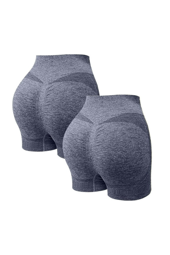 Women's Yoga Shorts with Pockets, Compression Workout Shorts Athletic Shorts Underpants Soft Csual Short Leggings Hiking Running Gym Shorts Plus Size Biker Shorts for Women 2Pack