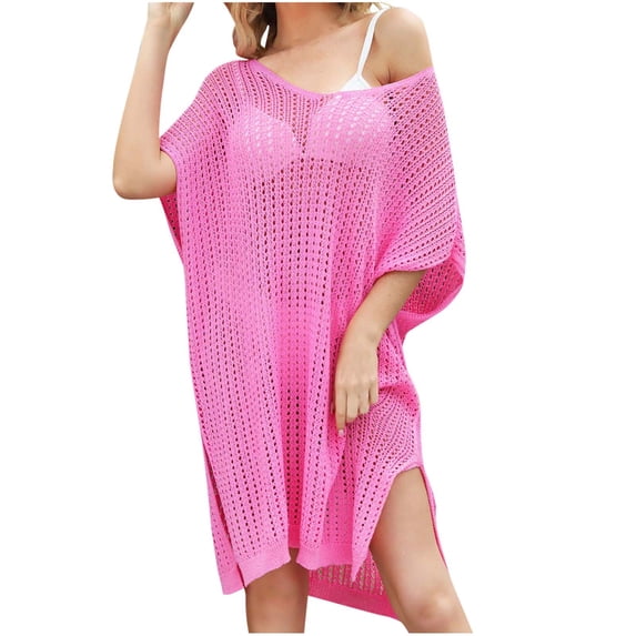 YABCSAZ Womens Bathing Suit Cover Up Sleeveless Mesh Swimsuit Coverup Tank Tops Summer Casual Loose Plus Size Coverup Sexy Elegant Lace Beach Bathing Suit Cover Up for Poolside, Seaside and Party