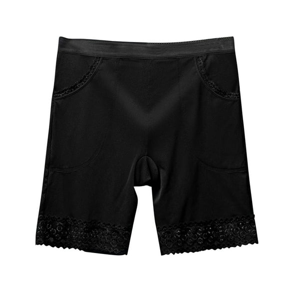 YABCSAZ Womens Boxer Briefs Soft Comfortable Boy Shorts Underwear Solid Color Full Coverage Underpants Lace Stretch Lifting Shorts High Waist Tummy Control Panties for Women