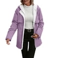 thumbnail image 1 of YABCSAZ Womens Fleece Zip Up Jacket Oversized Long Sherpa Hoodie Fuzzy Jackets Winter Warm Teddy Coat with Pockets, 1 of 9