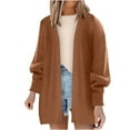 thumbnail image 1 of YABCSAZ Womens Oversized Cardigan Sweaters Casual Long Sleeve Fuzzy Knit Shirts Chunky Warm Open Front Cardigans Outwear Coats Loose Fit Soft Sweaters Top 2024 Fall Trendy Outfits, 1 of 6