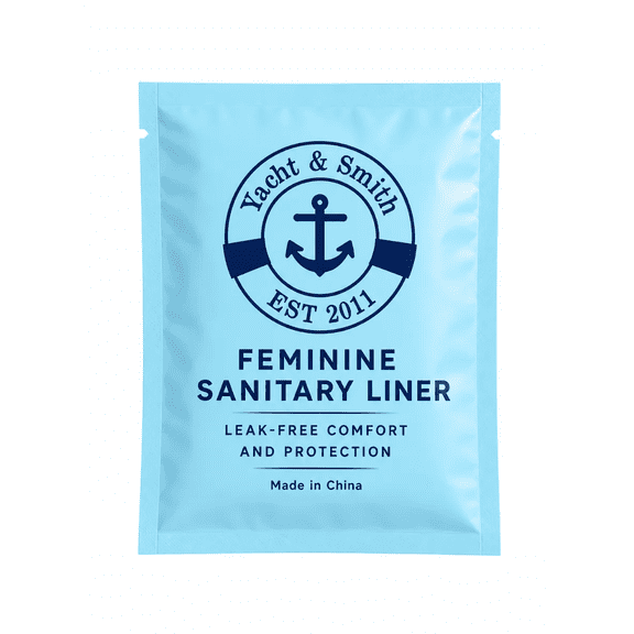 YACHT & SMITH 500 Pack Bulk Individually Wrapped Sanitary Liners, Daily Freshness Feminine Hygiene Liners for Hotels, Shelters & Hygiene Kits