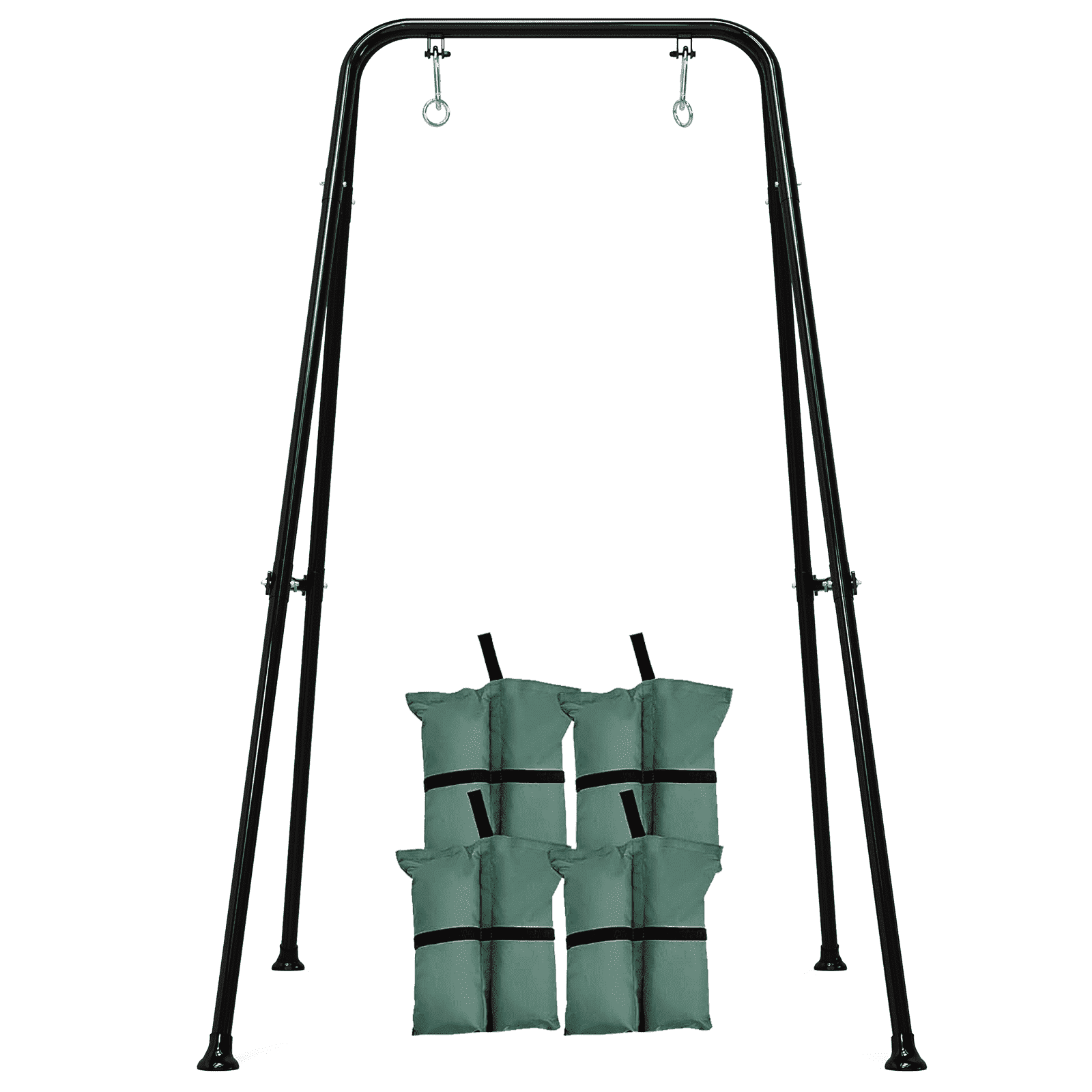 Semoprus Foldable Swing Stand for Kids, Toddler Swing Frame, Metal Swing Sets for Backyard, Outdoor/Indoor, Fits for Most of the Toddlers Swings, Black