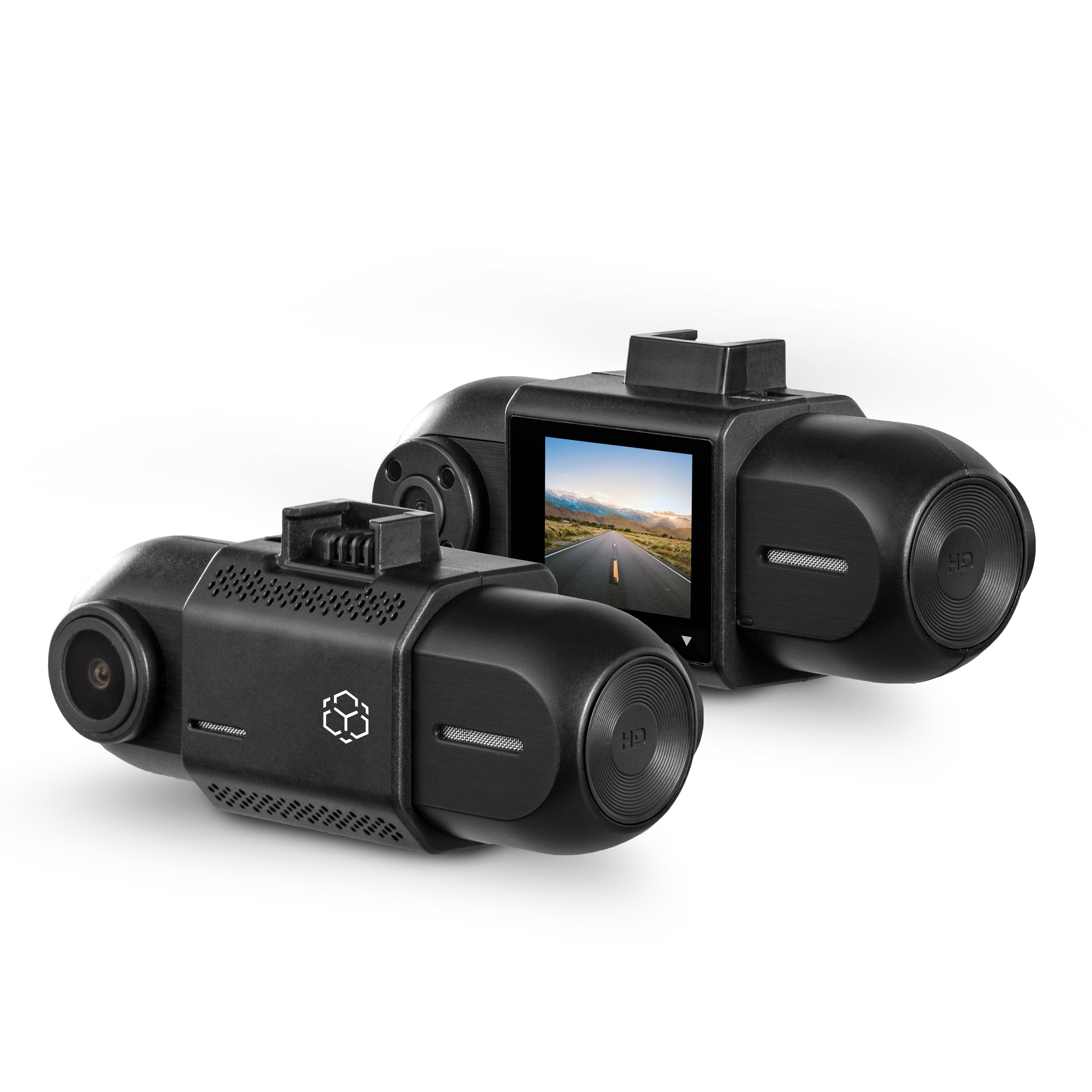 Afspejling Fjern plan YADA Dual 1080P Roadcam with Front and Rear Facing Cameras, 120 Degree Wide  Angle Lens, 1.5" LCD Screen, G-Sensor Technology with Park and Record Mode,  Loop Recording - Walmart.com