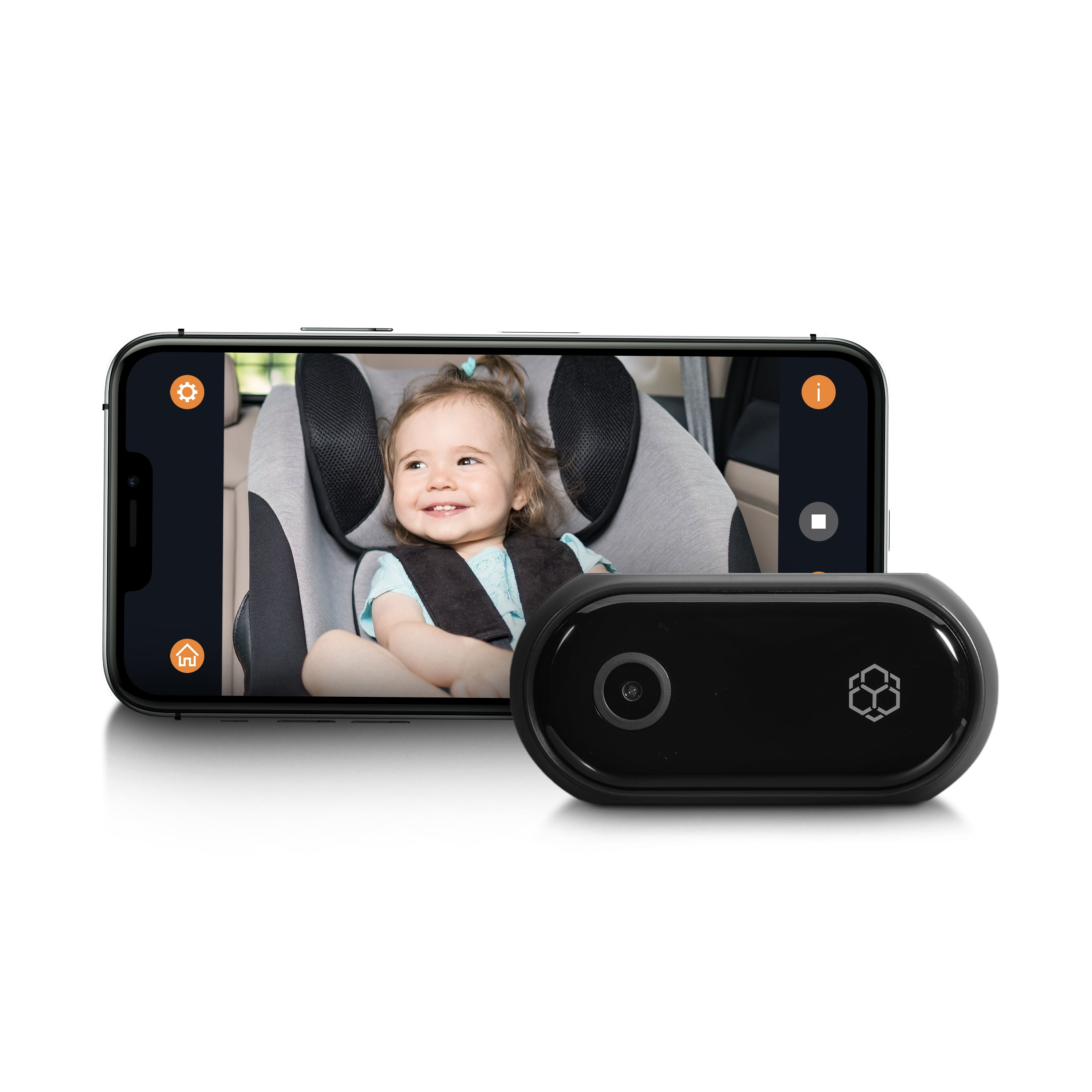 YADA Wireless in-Car 1080P Portable Baby Monitor Universally Compatible, USB-C, WiFi Connect, App Control Record, Grey - Walmart.com