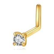YAFEINI 14K Real Gold Nose Rings Hoop Helix Cartilage Daith Tragus Sleeper Earrings Body Piercing for Women Men Piercing Jewelry Nose Rings Studs