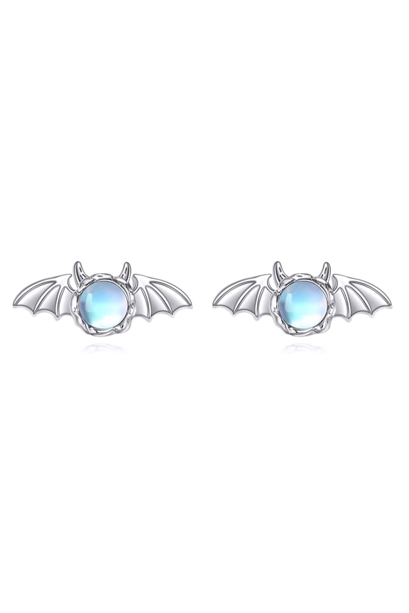 925 sterling silver bat stud earrings as a jewelry gift for Women