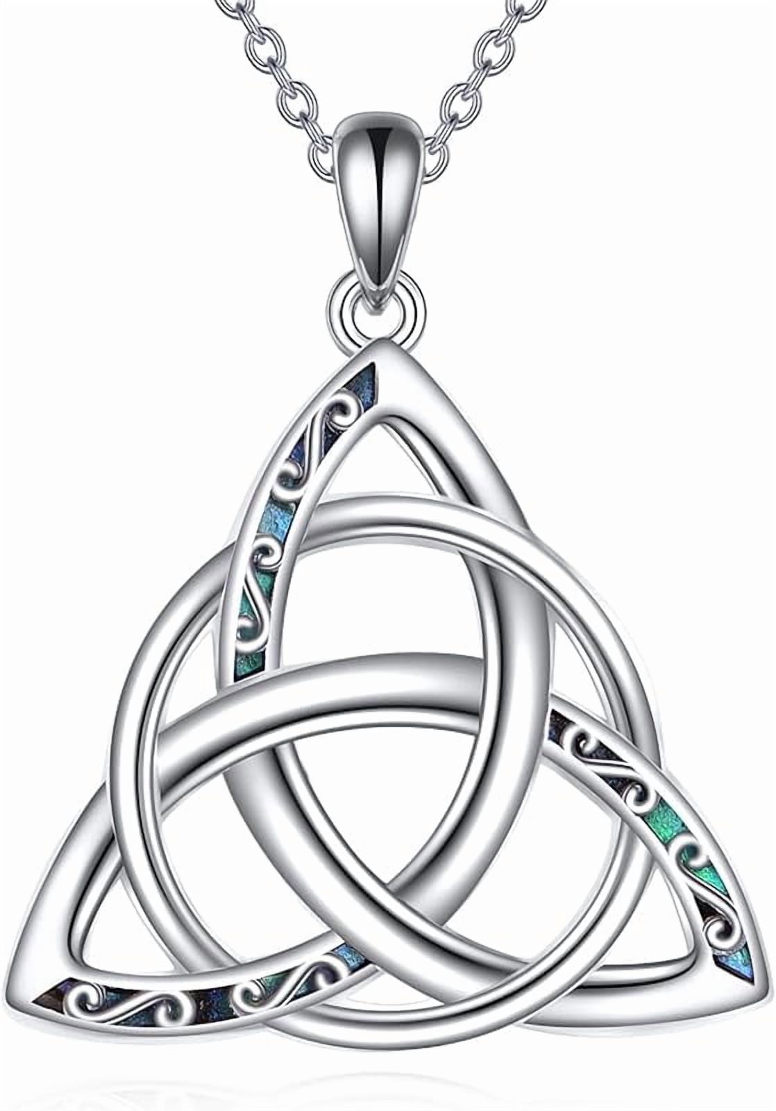 Collana Con Nodo Della Strega In Argento 925 - Gioiello Wicca Con Pietra Nascita, Ciondolo Celtico E Lunare, Regalo Per Donna