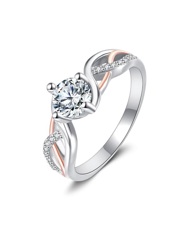 Celtic Knot Ring 925 Sterling Silver Women's Love Engagement Wedding Ring