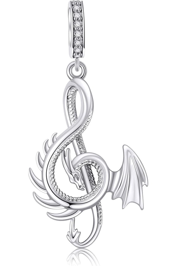 YAFEINI Dragon Charm 925 Sterling Silver Dangle Pendants Dragon Beads Charms Jewelry for Women