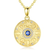 YAFEINI Evil Eye Necklace 925 Sterling Silver Evil Eye Pendant Necklace Lucky Charm Necklace Ojo Turco Jewelry Gift for Women Men