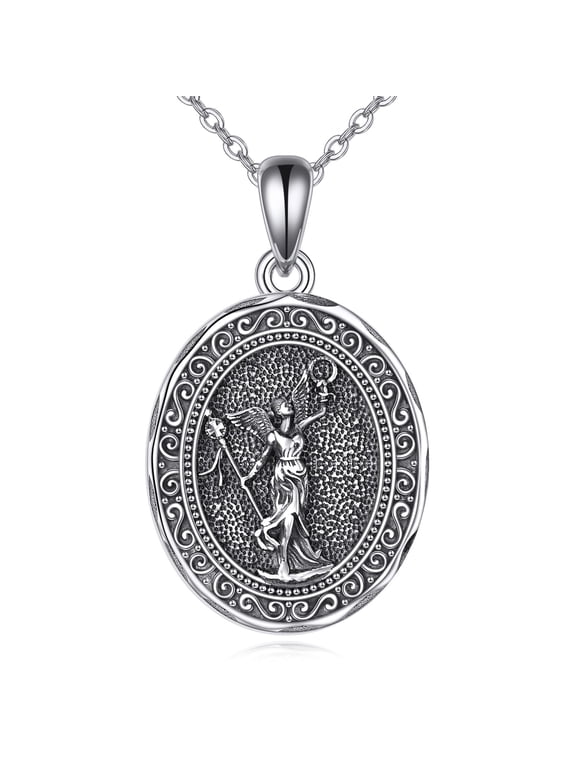 Greek Goddess Necklace Sterling Silver Nikki Goddess of Victory Jewelry for Women