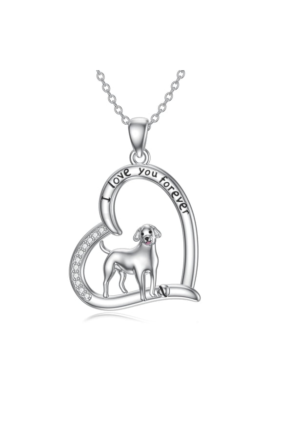 Labrador Necklace Sterling Silver Labrador Pendant Necklace Labrador Jewelry For Women Labrador Retriever Gifts For Dog Lover Mom Dad