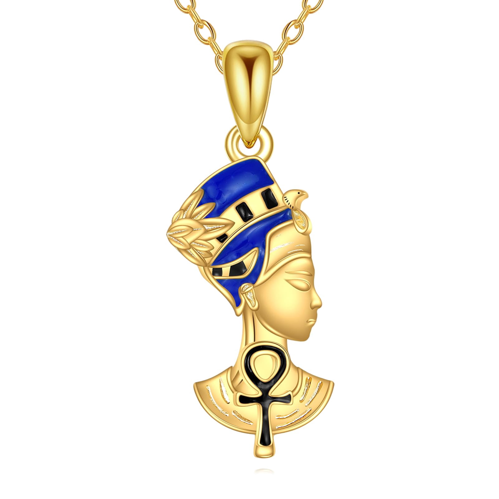 Shop Nefertiti Necklaces in Gold Silver and Stainless Steel Today