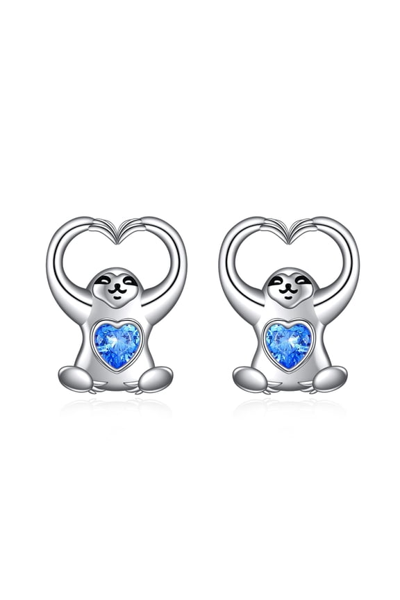 Sloth Earrings for Women Sterling Silver Sloth Stud Earrings Sloth Jewelry Gift for Women