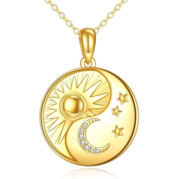 YAFEINI Sun Necklace for Women 925 Sterling Silver Amber/Labradorite Sun Jewelry Gifts for Mother Wife