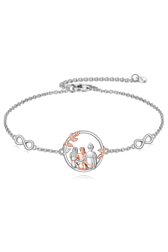 Three Sisters Bracelet Sterling Silver 3 Sisters Gifts Friendship Jewelry Birthday Gifts for My Sister Women Friends (Three Sister)
