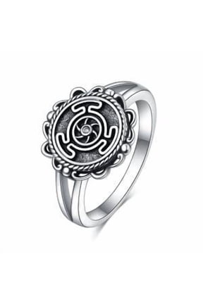 Wheel of Hecate Key Rings for Women Silver Pagan Goddess Wiccan Key Rings Literary Jewelry 8