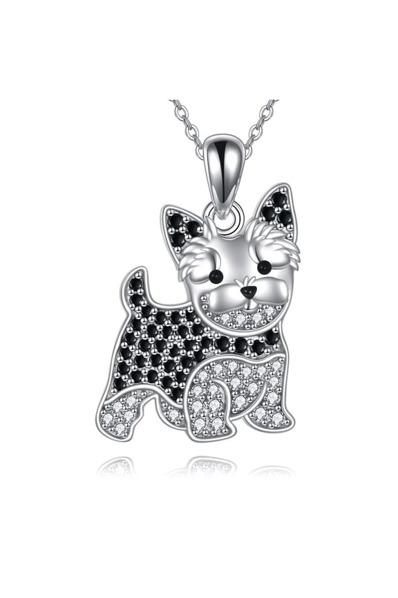 Yorkie Necklace Yorkshire Terrier Pendant Necklace Dog Jewelry Dog Lover Gift for Women Mom