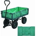 thumbnail image 1 of YAFF Cart Liner, Foldable Lining Cloth Bag with Snaps, Waterproof Garden Cart/Carts Wagons/Trolley Cart Inner Bag for Garden, Yard, Farm, Lawn,31.9" L x 16.1" W x 8.3" H - Green, 1 of 4