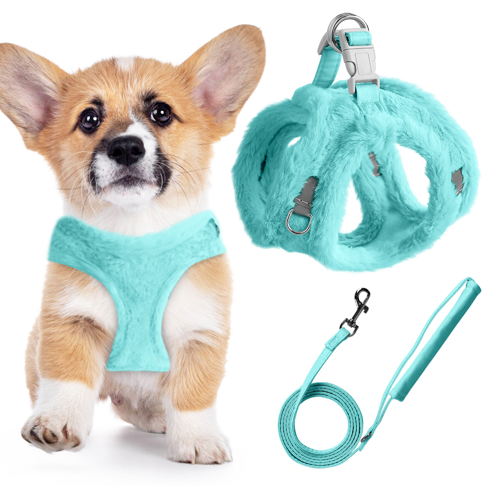 YAGHGYAGH Pet Fleece Harness Winter Warm Vest Sweater Small Dog Cat