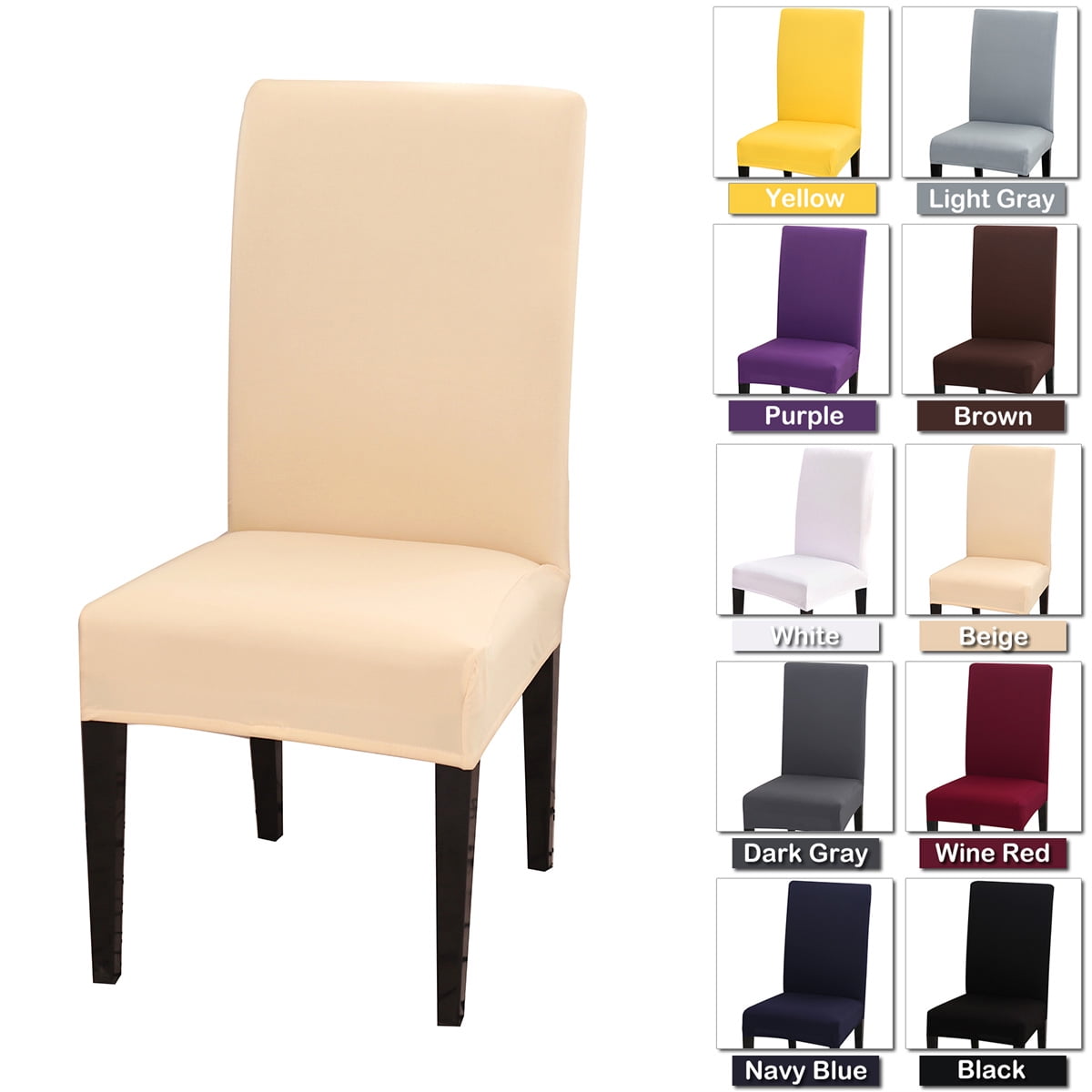 YAGHYAGH Stretch Chair Slipcover Dining Room Banquet Party Washable