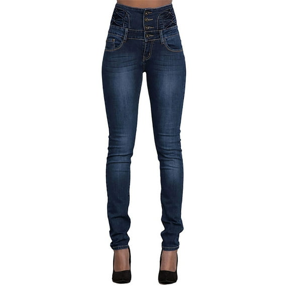YAGHYAGH Womens High Rise Skinny Denim Jeans Stretch Ankle Jeans