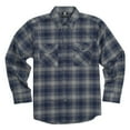 thumbnail image 1 of YAGO Men's Casual Plaid Flannel Long Sleeve Button Down Shirt Navy/A2 (S-5XL), 1 of 3