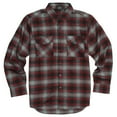 thumbnail image 1 of YAGO Men's Casual Plaid Flannel Long Sleeve Button Down Shirt Red/AC7 (S-5XL), 1 of 3