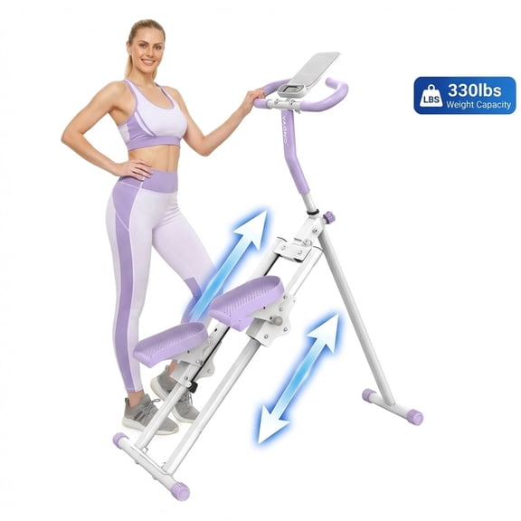 Yagud Stair Stepper for Home, 330LBS Weight Capacity Stair Climber Exercise Macwith 6-Level Adjustable Handrails, Aerobic Stepper Exercise Machine for Full Body Workout, Steppers for Exercise at Home