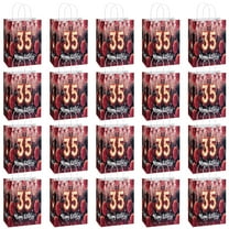 YAHAFEPY 20Pcs 35th Birthday Theme Party Bags, Party Favor Bags,Birthday Party Decorations, With Handles Favor Bags Candy Gift Bags for Adults BoyGirls Birthday Party