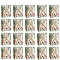 YAHAFEPY 20Pcs Jungle Wild Birthday Theme Party Bags, Party Favor Bags,Birthday Party Decorations, With Handles Favor Bags Candy Gift Bags for Adults BoyGirls Birthday Party