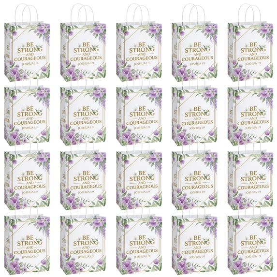 YAHAFEPY Christian God Bless Kraft Party Favor Bags, 20Pcs Catholic ...