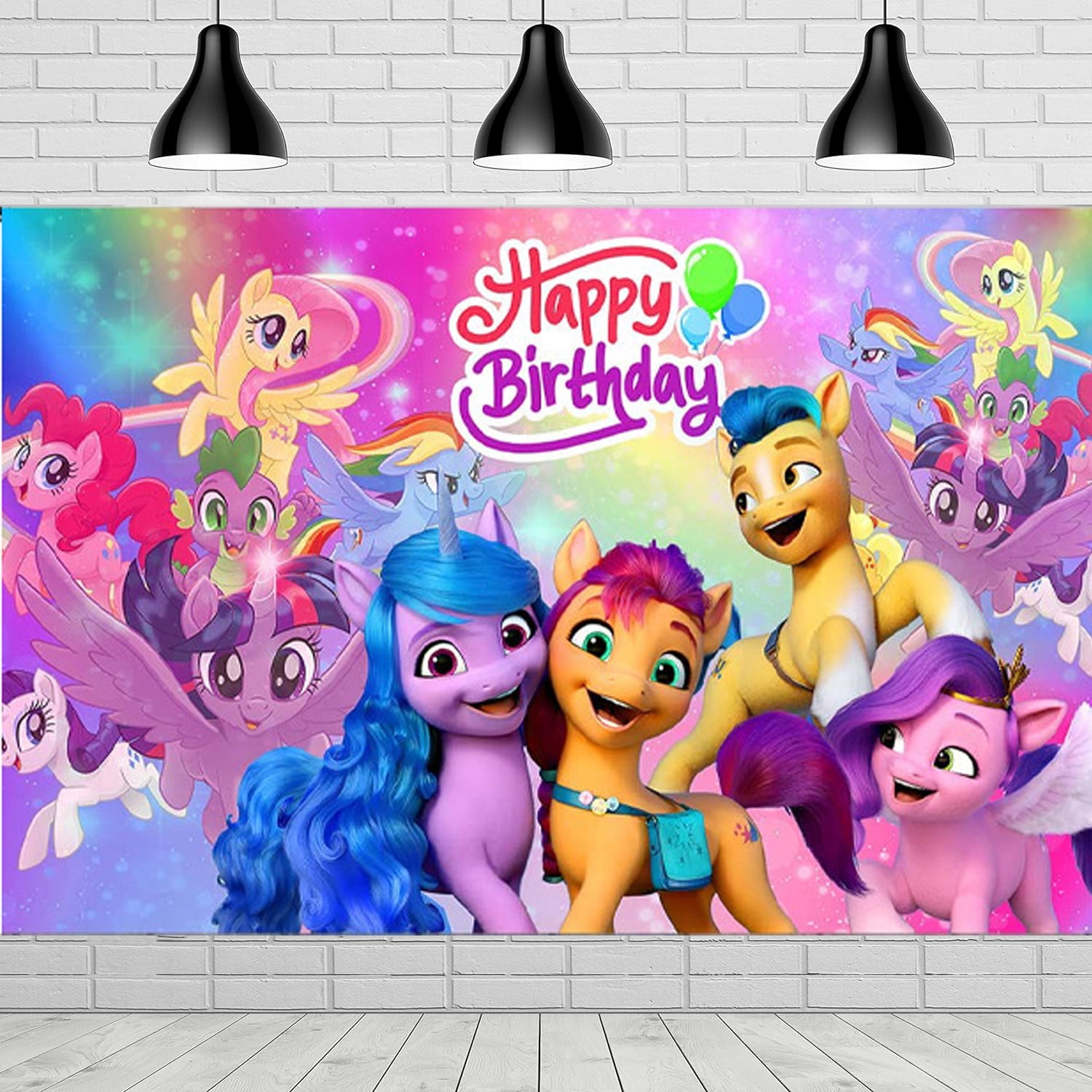 My Little Pony Happy Birthday Banner - Officially Licensed Party Decor, Wall & Doorway Decorations