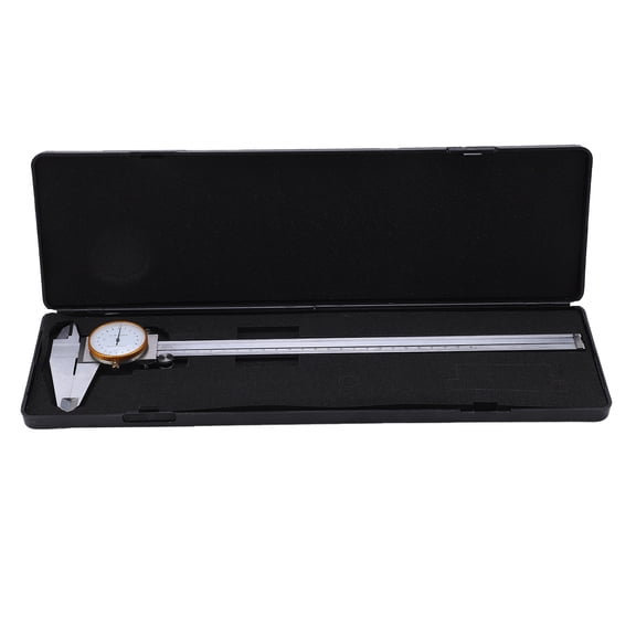 YAHHU 0-12 inches / 0-300mm Steel Dial Vernier Caliper, Handheld Measurement Ruler Gauge with Clear Display, 0.02mm Accuracy for Woodworking and DIY