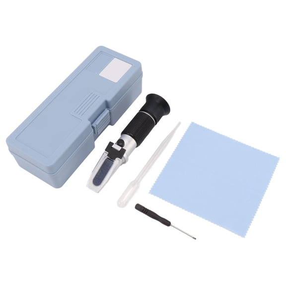 YAHHU 0-20% Milk Concentration Refractometer Handheld, Auto Temp Compensation, Aluminum, Portable Protein & Moisture Tester