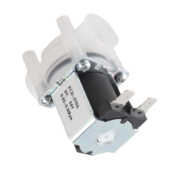 YAHHU 1/4 Inch Normally Closed N/C Type 24V DC Plastic Solenoid Valve for Pure Water Machine
