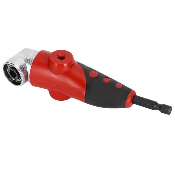 YAHHU 1/4in Hex Shank Screwdriver 105 Degrees Angle Driver Drill Bit Extension Set, Portable Power Screwdriver Attachment for Tight Spaces (7 Pieces)