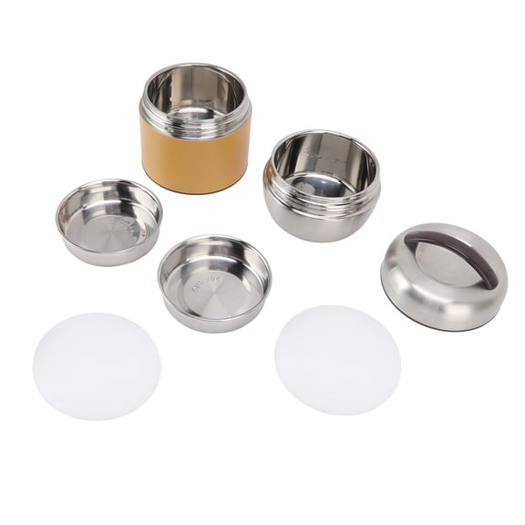 YAHHU 1.5L Thermal Lunch Box 304 Stainless Steel Leakage Proof Multi Layer Vacuum Bento Box for Travel Picnic Office