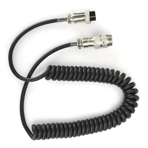 YAHHU 1.5m / 4.9ft / 59 inches Hand Microphone Cable Extension 8-Pins Audio System Microphone Signal Line Replacement for Yaesu MD-200 MD-100 MD-1B8 Transceivers with Heavy Duty ABS Material