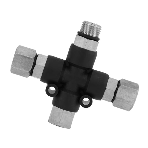 YAHHU 1/8'' 3-Way Airbrush Air Hose Manifold Adaptor Splitter Tattoo Spray Connector For Mini Compressor Multi-Function Tool - 4.33 inches / 11 cm Length 1.87 oz