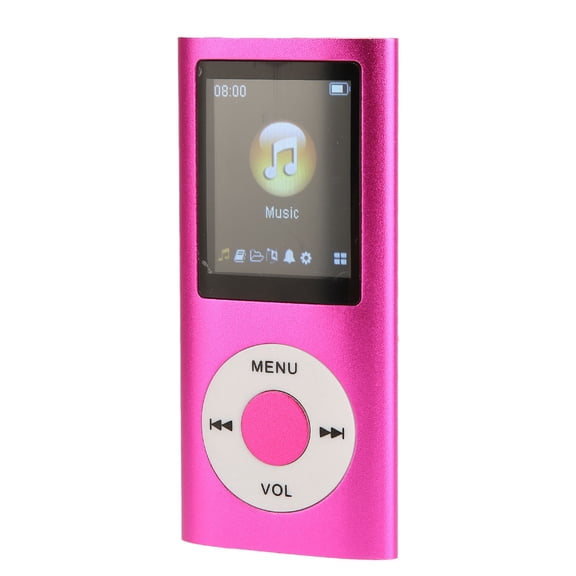 YAHHU 1.8in Player Support Memory Card Ultra Thin LCD MP3 Player with Bluetooth for Students Running Walking, Black (1.8 inches / 4.57 cm)