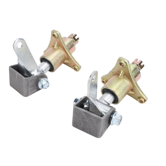 YAHHU 1 Pair Front Steering Spindle Knuckle Bracket Set 3 Stud Wheel Hubs for 6 Inch Tires ATV Go Kart Quad Bike Replacement Parts Heavy Duty Steel Alloy Suspension Component Off-Road Accessories