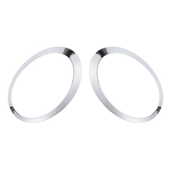 YAHHU 1 Pair Headlight Trim Ring Chrome Scratch Resistant Headlamp Bezel 63126917835 63126917836 for Mini Cooper R50 R52 R53 2001-2006 Automotive Exterior Accessories Replacement Panel